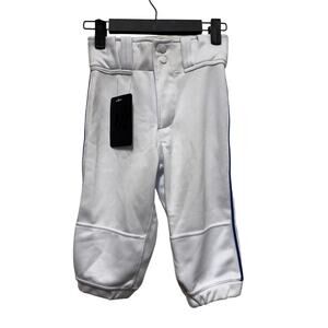 Marucci Youth Excel Double Knit Short Pants, White with Royal Blue Stripe, YS